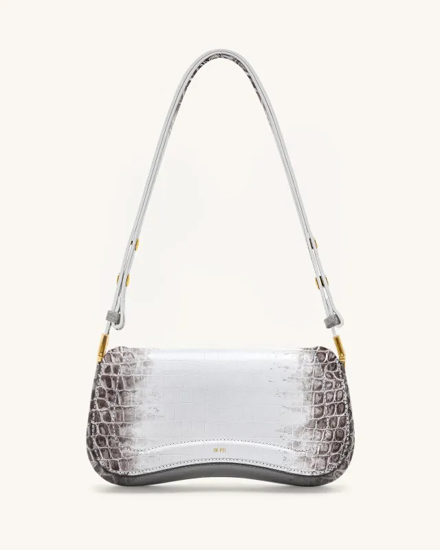 Joy Shoulder Bag - White Croc sold by JW PEI