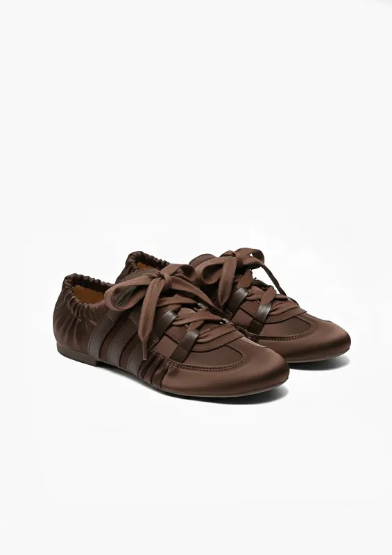 Ruby Ribboned Flats – Brown sold by JW PEI