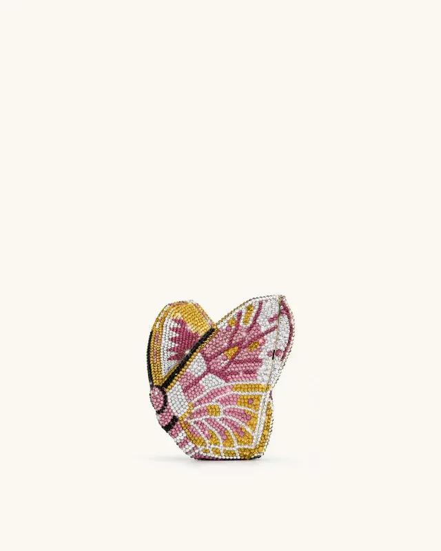 Paisley Crystal Butterfly Clutch - Blush sold by JW PEI