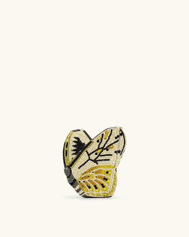 Paisley Crystal Butterfly Clutch - Yellow sold by JW PEI
