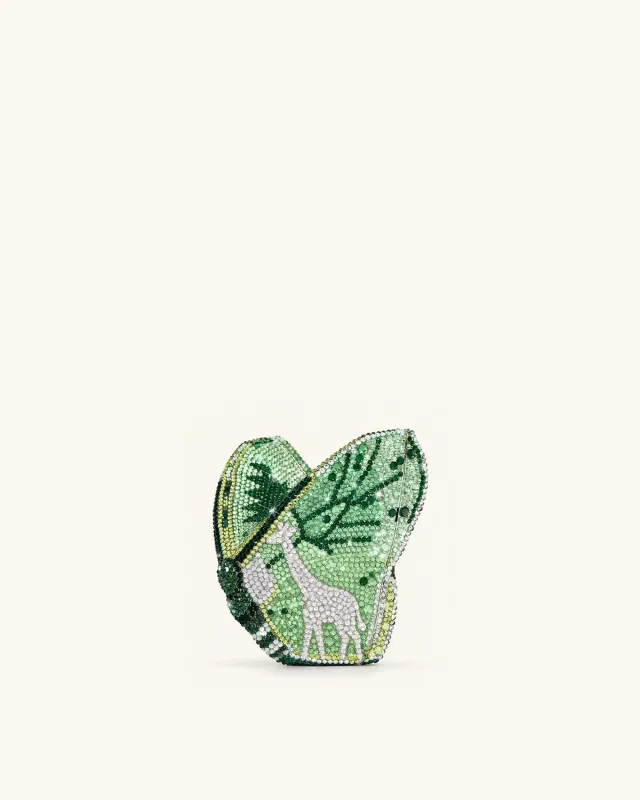 Paisley Crystal Butterfly Clutch - Seafoam Green sold by JW PEI