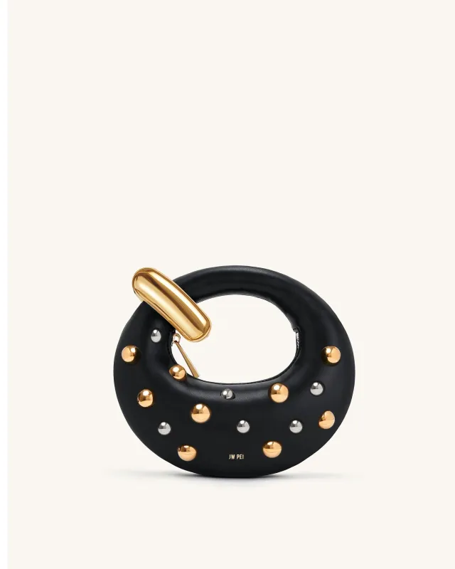Abacus Studded Mini Top Handle Bag - Black sold by JW PEI