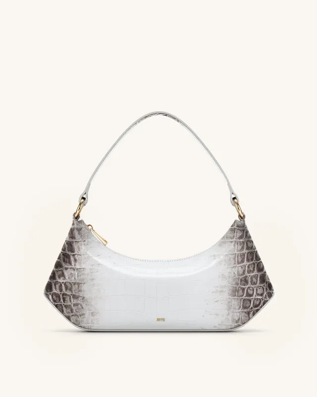 Lily Shoulder Bag - White Croc sold by JW PEI