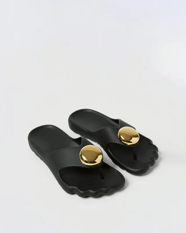 Zara Toe Ring Flip-flops – Black sold by JW PEI
