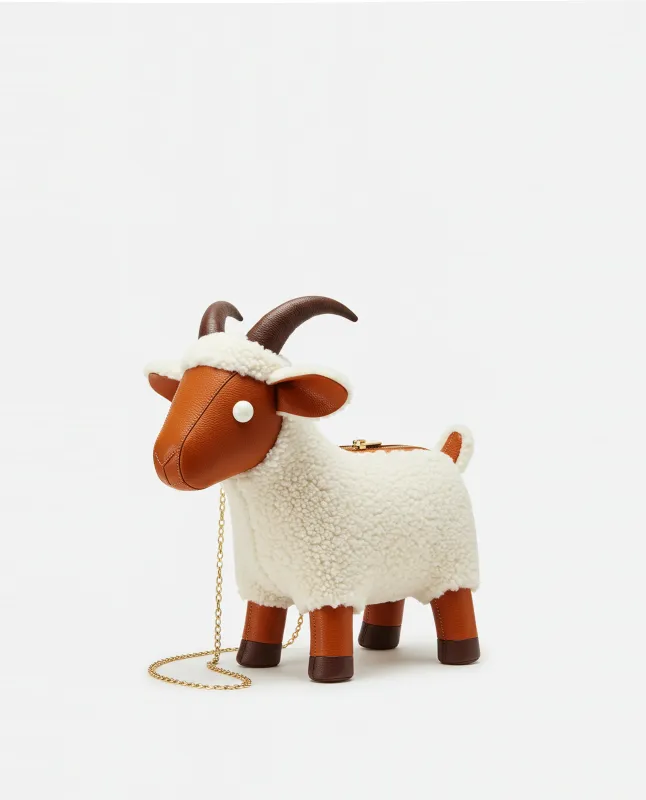 Goat Shaped Shoulder Bag - Brown sold by JW PEI