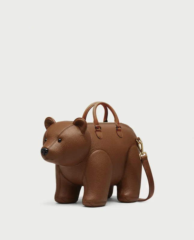 Bernie Bear Top Handle Bag - Brown sold by JW PEI