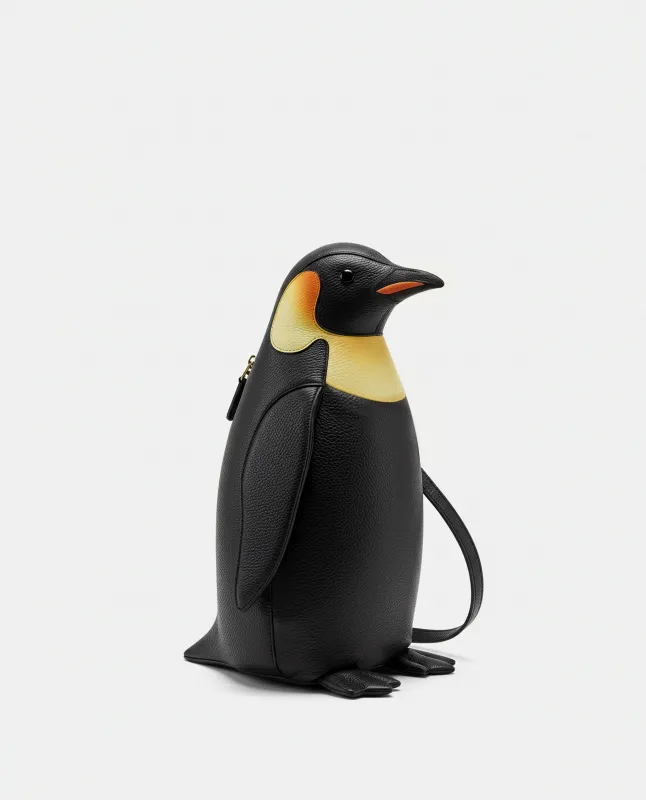 Pia Penguin Shoulder Bag - Black sold by JW PEI