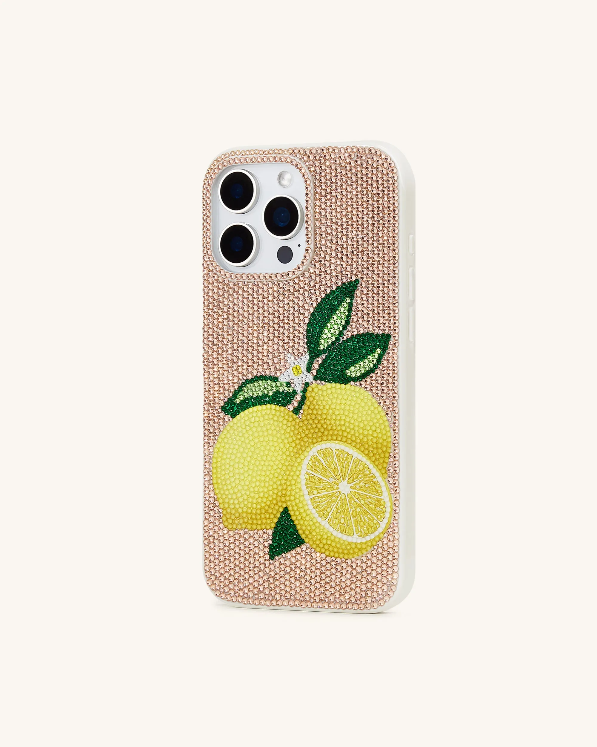 Lemon Artificial Crystal Phone Case - Gold sold by JW PEI product image thumbnail 2