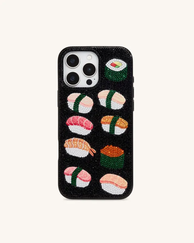 Sushi Phone Case - Multicolor Black sold by JW PEI