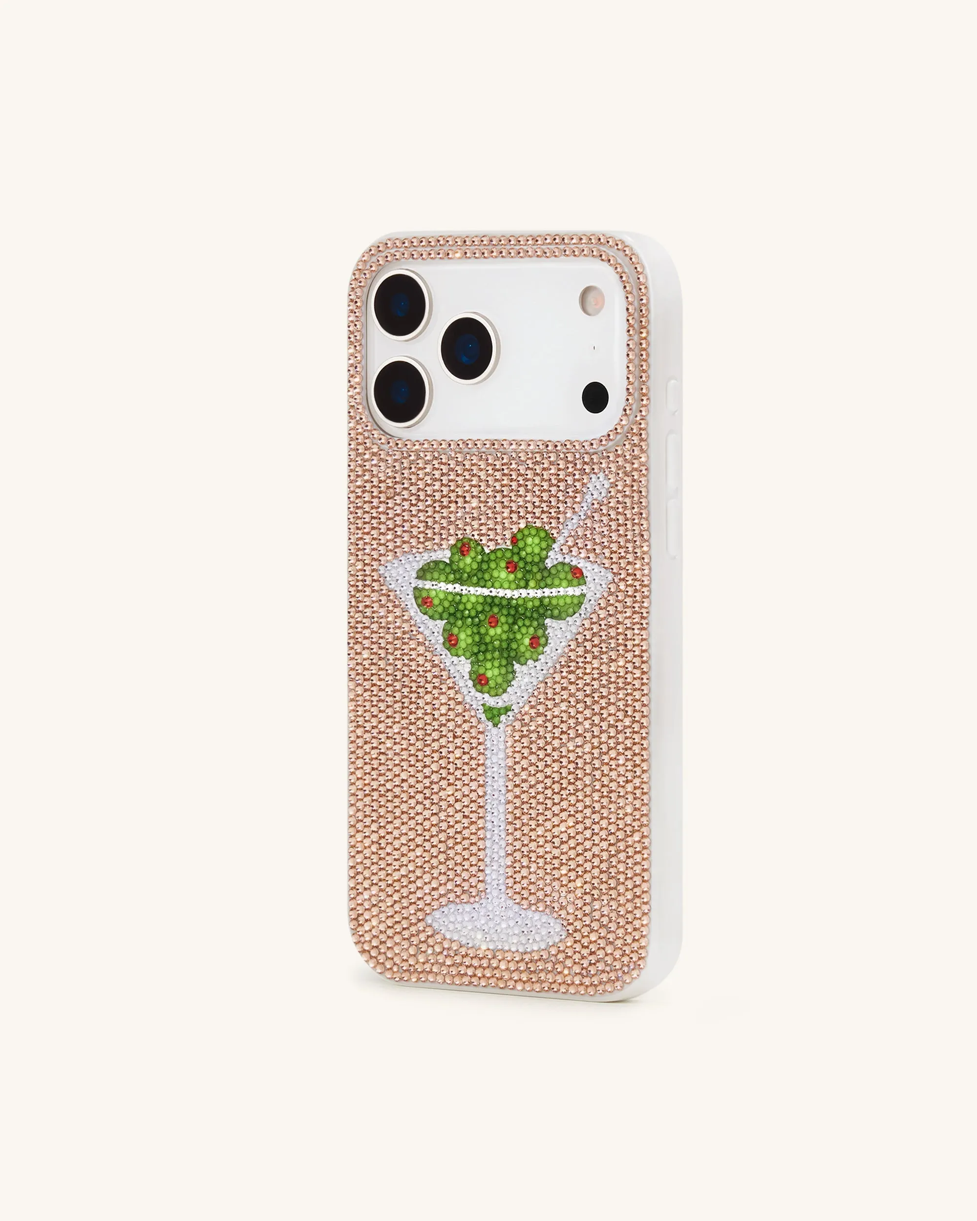 Olive Martini Artificial Crystal Phone Case - Gold sold by JW PEI product image thumbnail 2