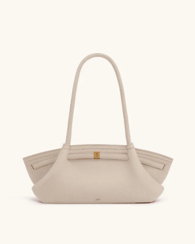 Hana Wide Tote Bag - Beige sold by JW PEI