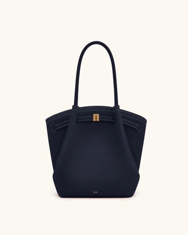 Hana Column Tote Bag - Navy sold by JW PEI