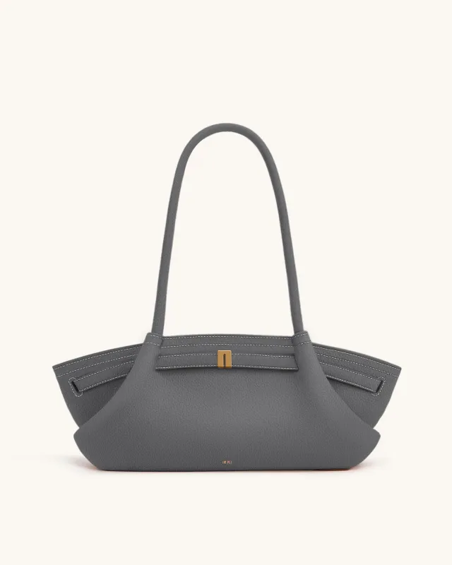 Hana Wide Tote Bag - Grey sold by JW PEI