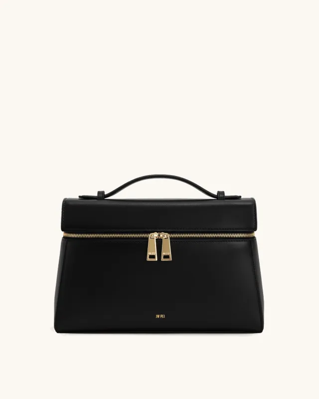 Thea Large Top Handle Bag - Black sold by JW PEI