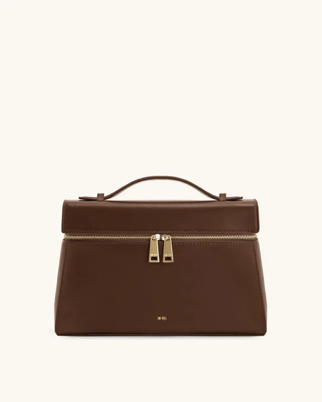 Thea Large Top Handle Bag - Mocha Brown sold by JW PEI
