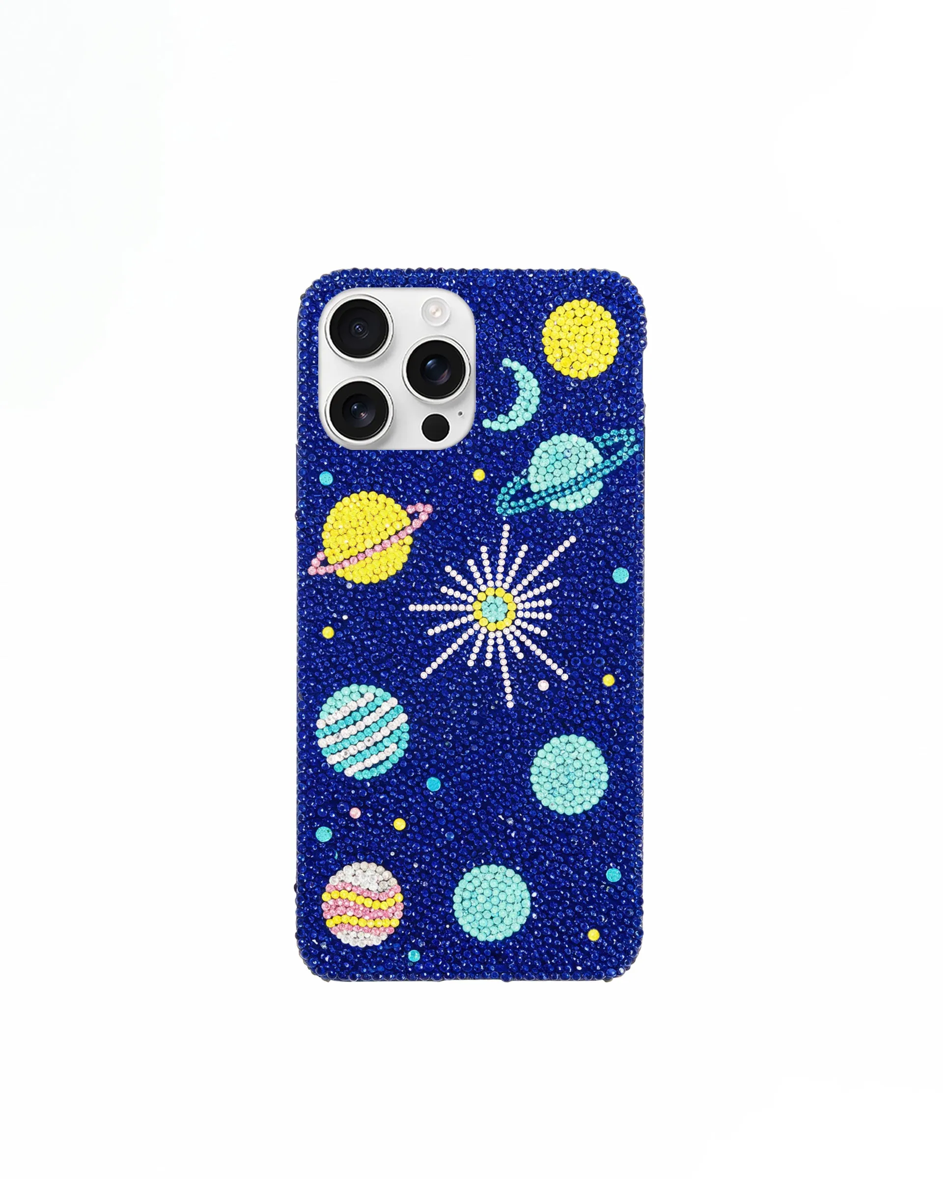 Galaxy Artificial Crystal Phone Case – Blue sold by JW PEI