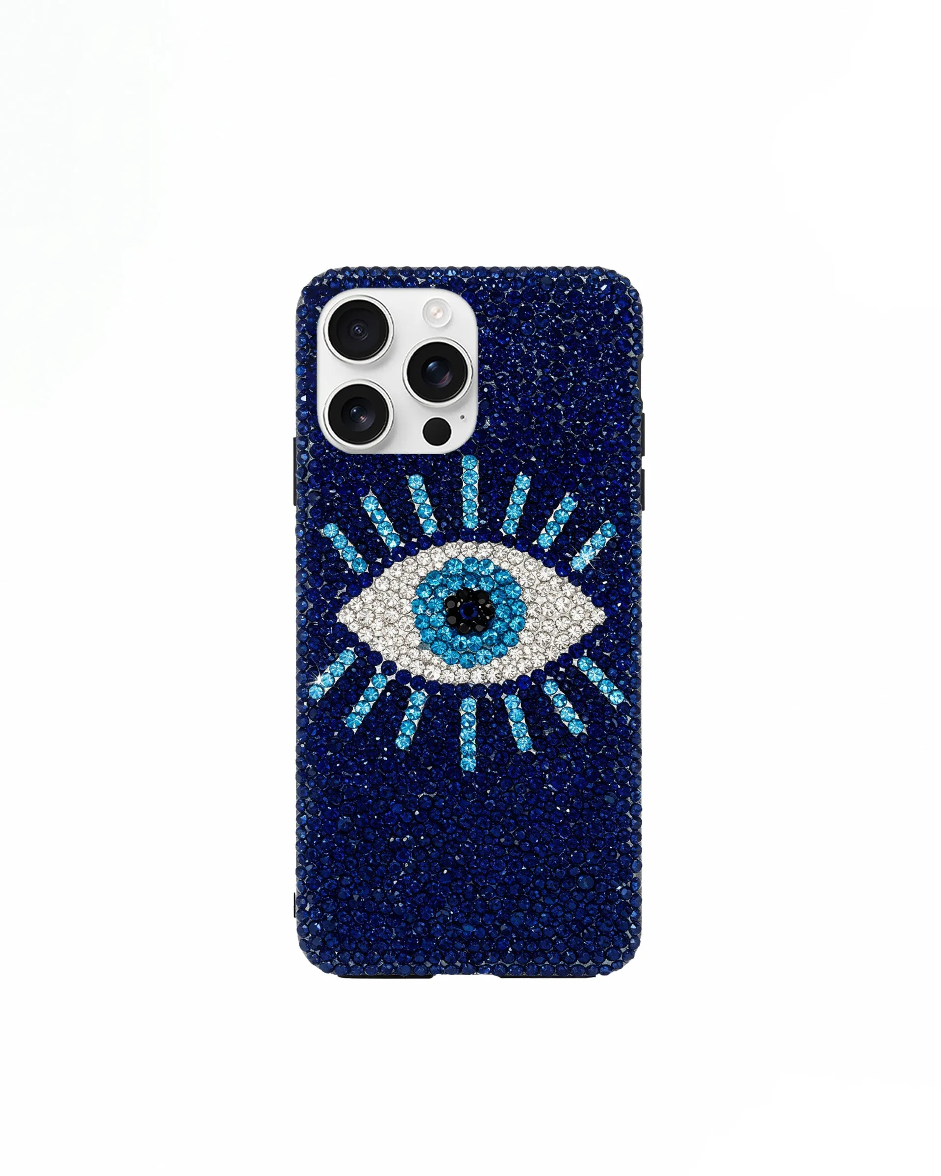 Evil Eye Artificial Crystal Phone Case – Blue sold by JW PEI