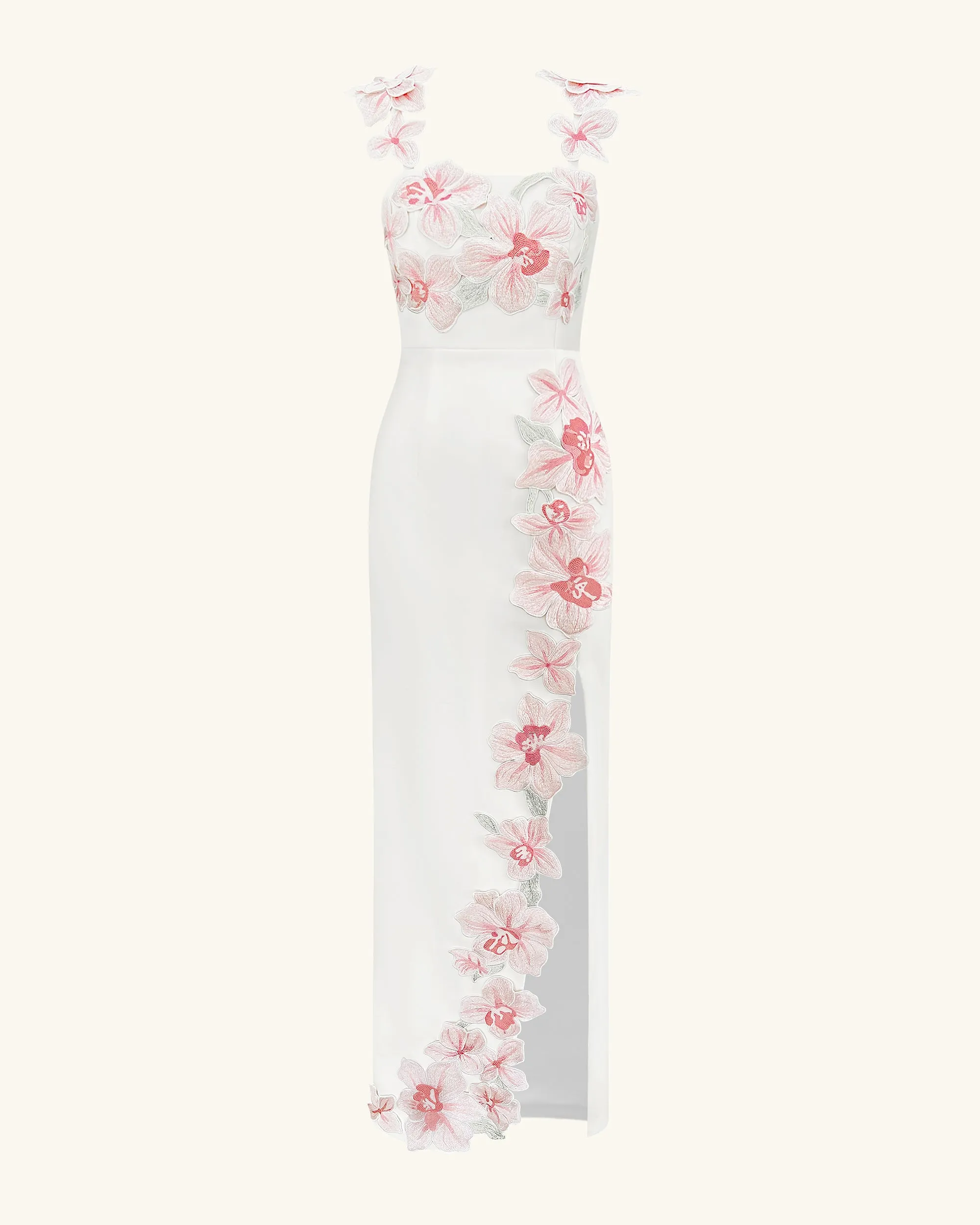 Flower Embroidered Dress - White/Pink sold by JW PEI product image thumbnail 2