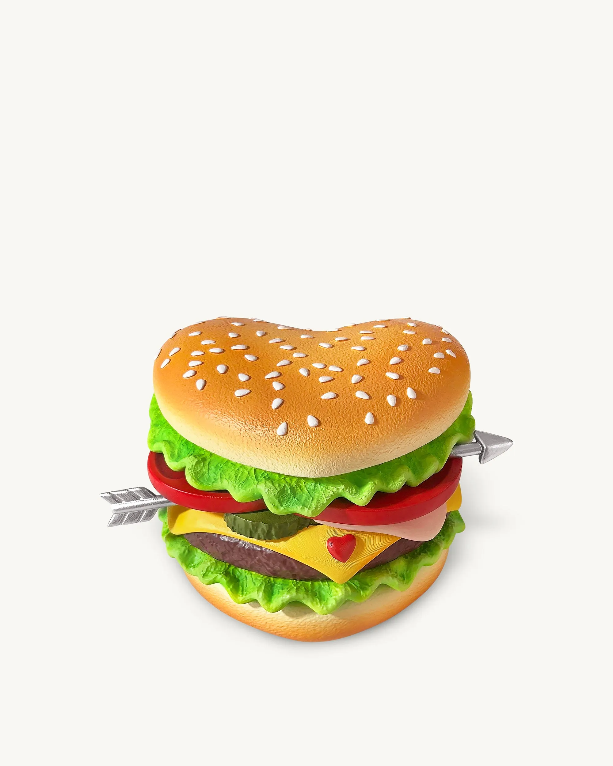 Heart Burger Novelty Clutch Bag - Multicolor sold by JW PEI