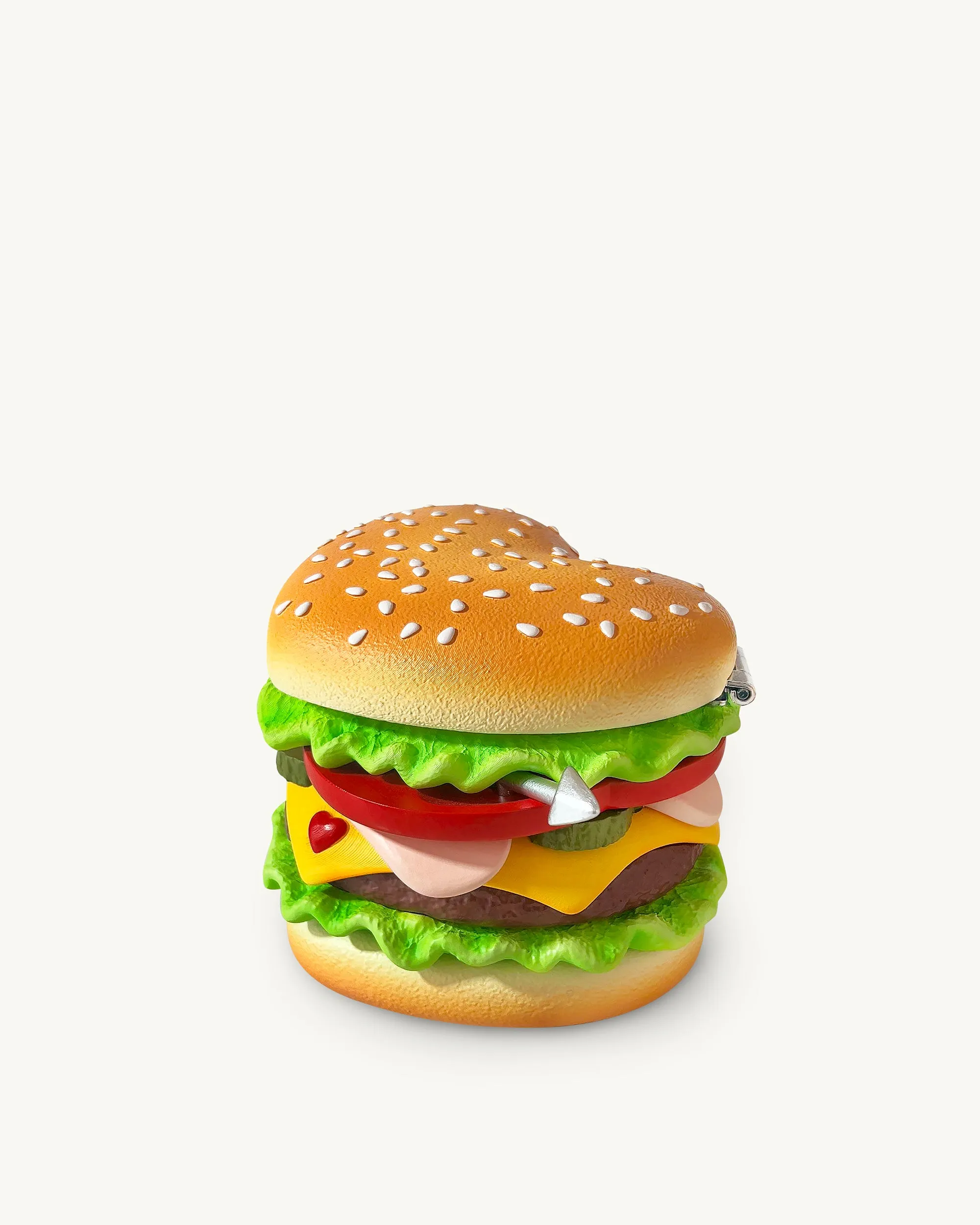 Heart Burger Novelty Clutch Bag - Multicolor sold by JW PEI product image thumbnail 2