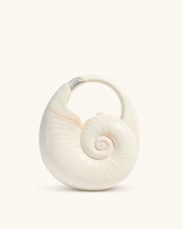 Caylee Shell Bag - White sold by JW PEI