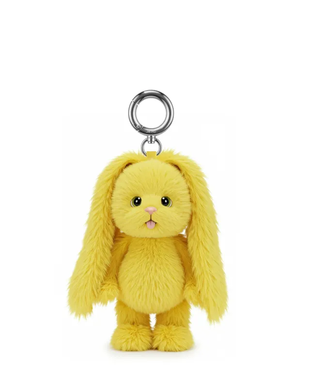 Floppy-Eared Bunny Bag Charms Keychain – Yellow sold by JW PEI