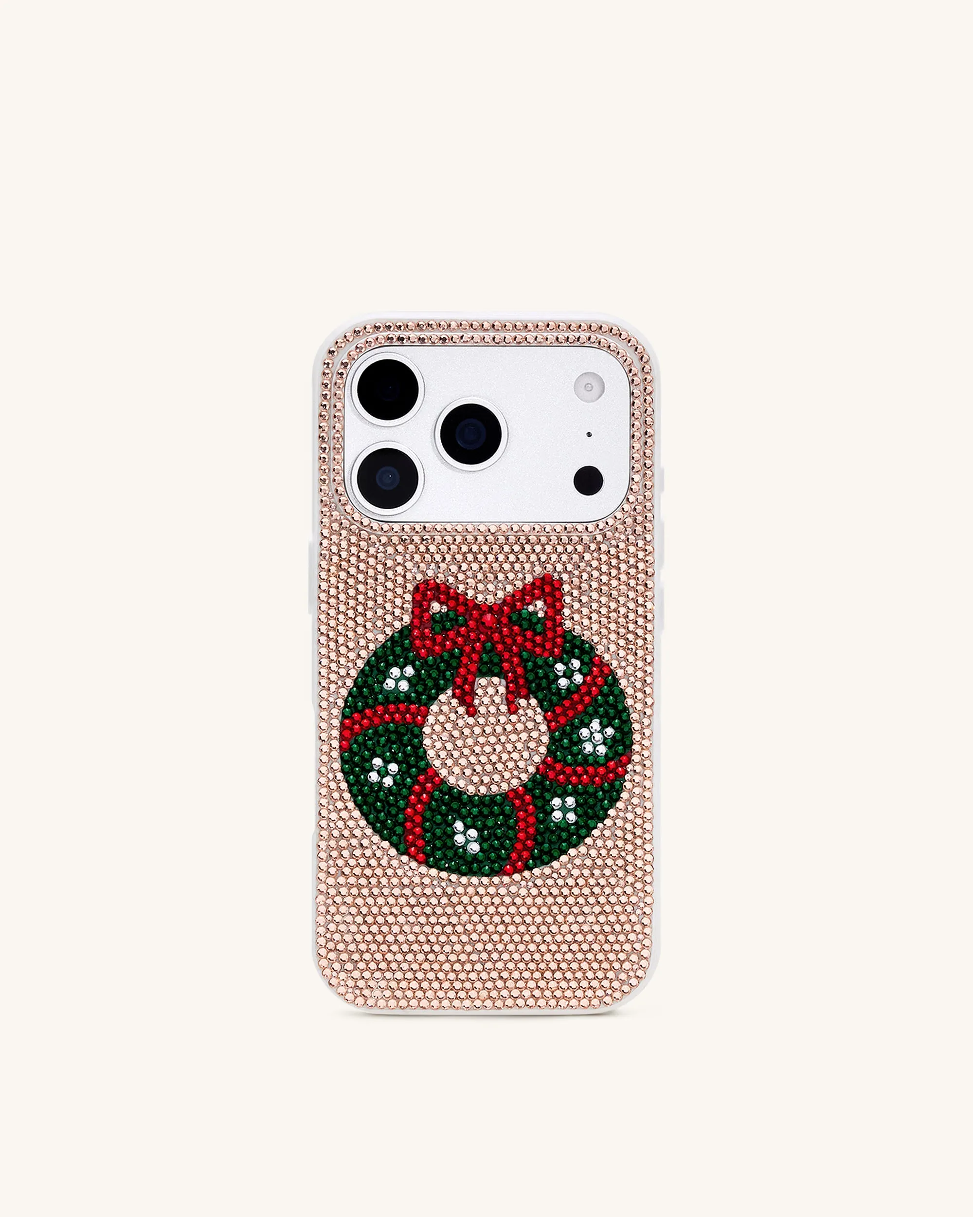 Holiday Wreath Bling Phone Case - Gold sold by JW PEI