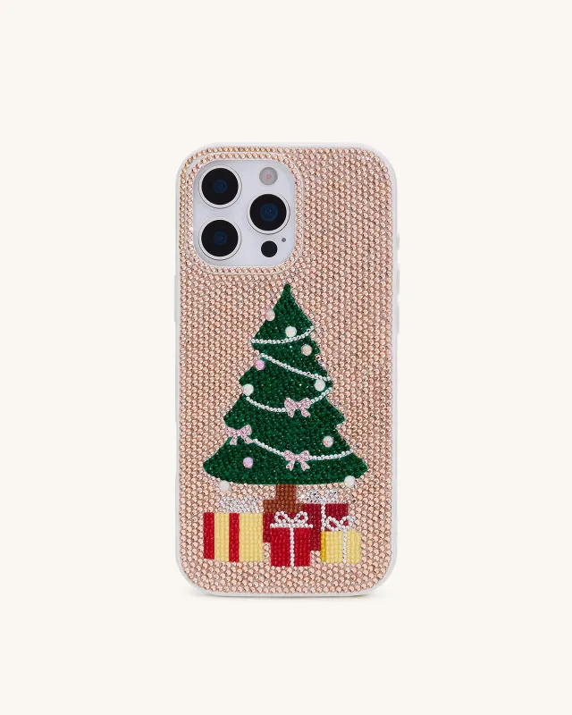 Christmas Tree Bling Phone Case - Gold sold by JW PEI