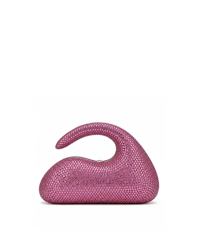 Galaxy Wave Faux Crystal Clutch – Pink sold by JW PEI
