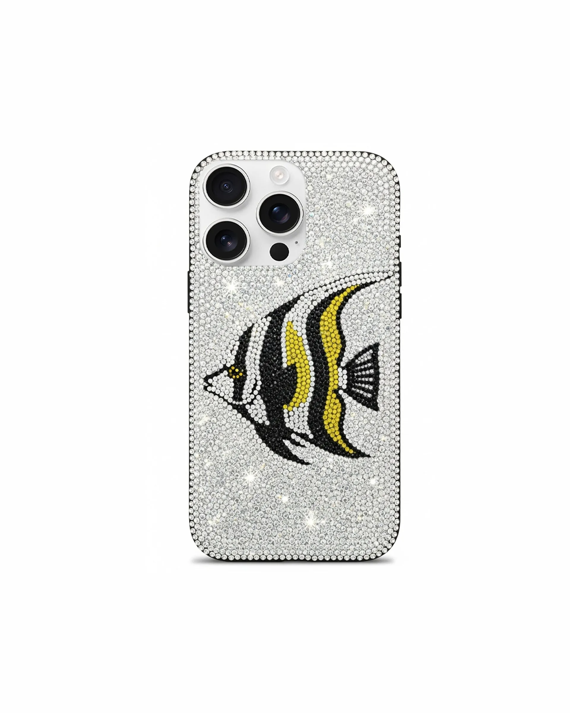 Artificial Crystal Angelfish Phone Case – White sold by JW PEI