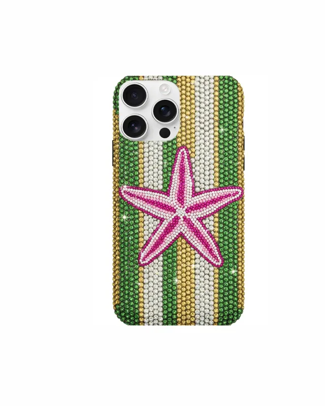 Starfish Artificial Crystal Phone Case – Green sold by JW PEI