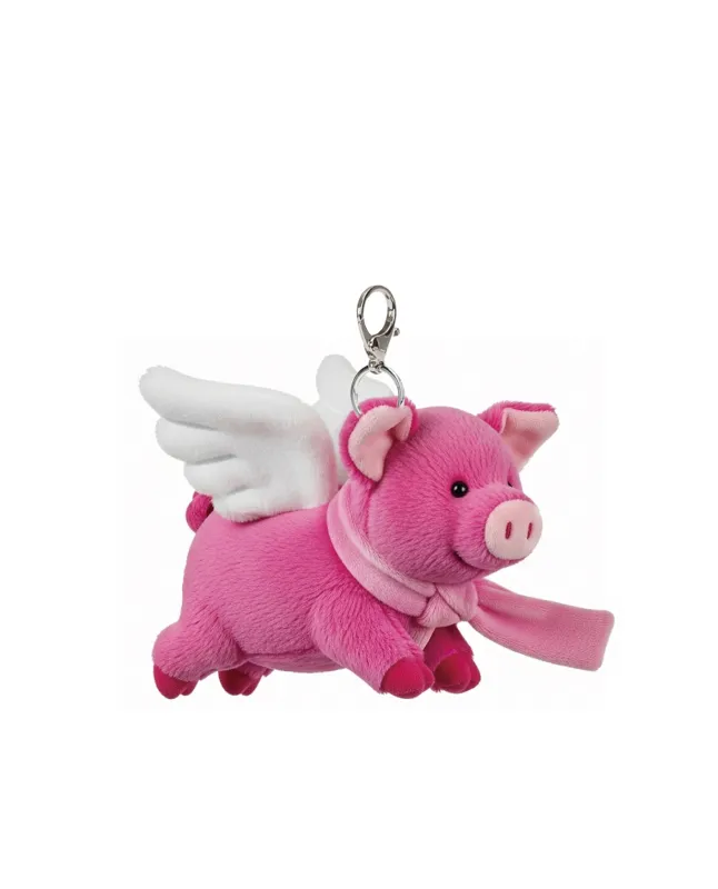 Flying Pig Plush Bag Charm Keychain – Pink sold by JW PEI