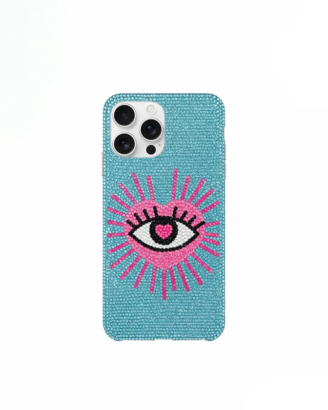 Heart Eye Design Phone Case – Blue sold by JW PEI