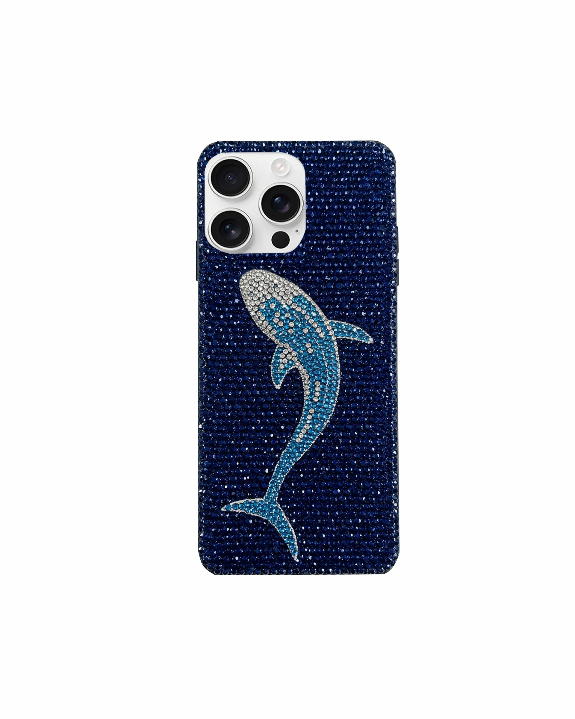 Shark Artificial Crystal Phone Case – Blue sold by JW PEI