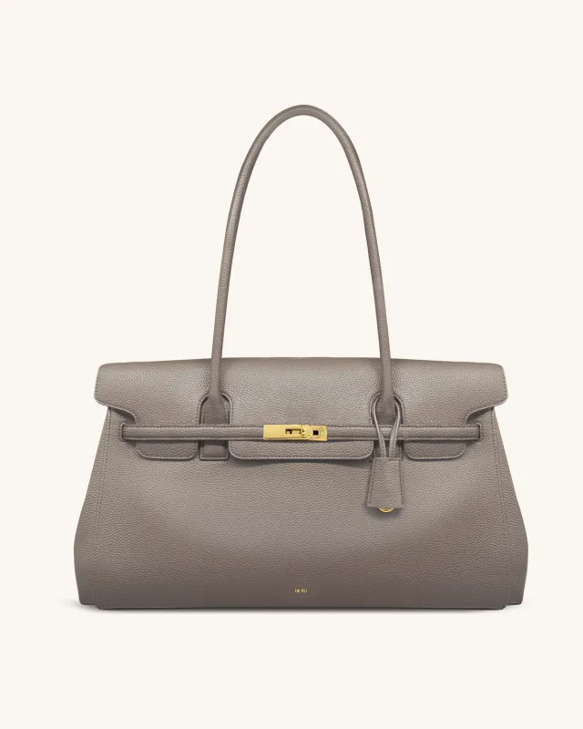 Yara Large Shoulder Bag - Taupe sold by JW PEI