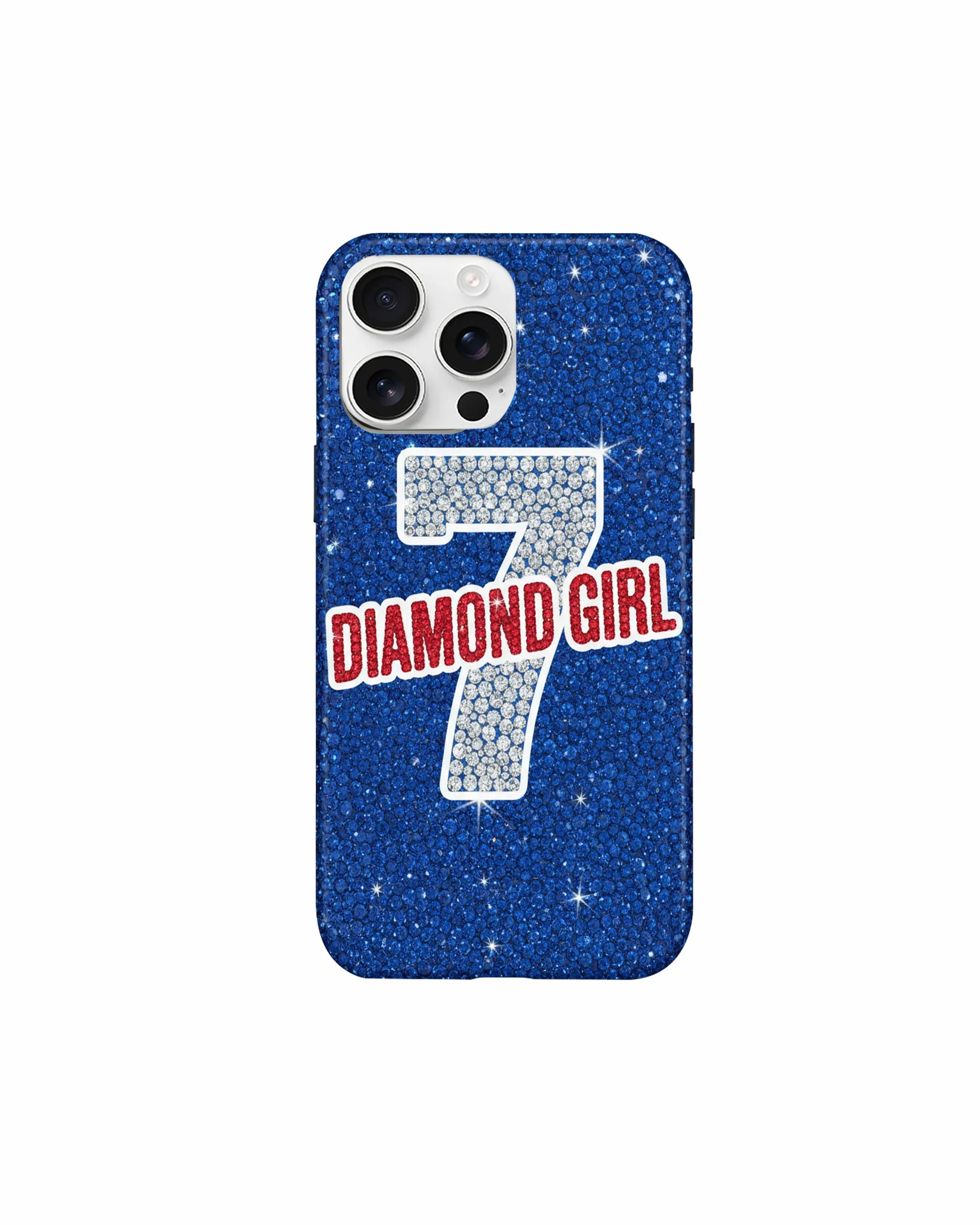 Diamond Girl Seven Phone Case – Blue sold by JW PEI