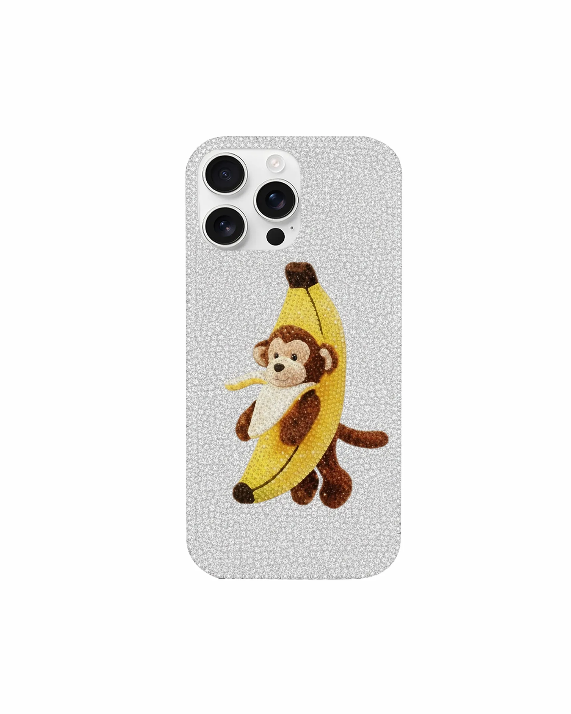 Banana Monkey Phone Case – White sold by JW PEI