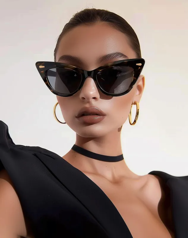 Cateye Sunglasses - Brown sold by JW PEI