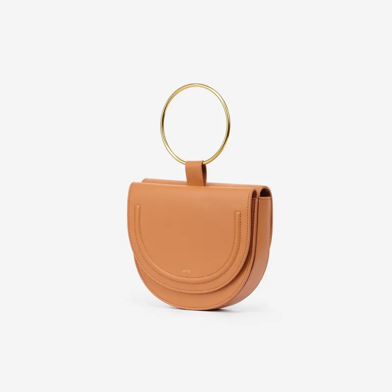 The Double Moon Crossbody - Tan sold by JW PEI