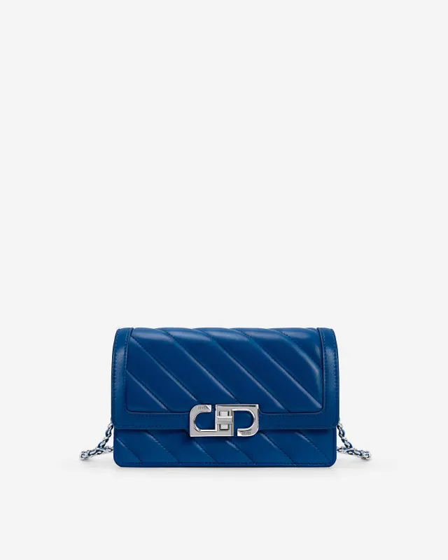 Lottie Chain Crossbody Bag -Classic Blue sold by JW PEI