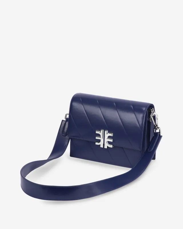 Mira Mini Flap Bag - Dark Blue sold by JW PEI