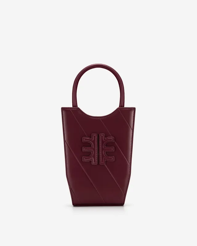 FEI Twill Phone Bag - Dark Red sold by JW PEI