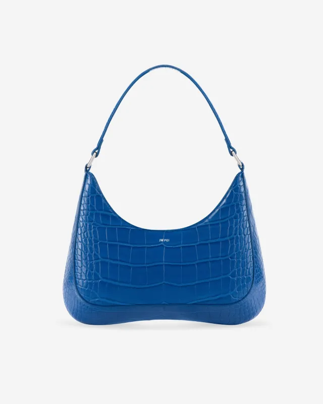 Ruby Shoulder Bag - Classic Blue Croc sold by JW PEI