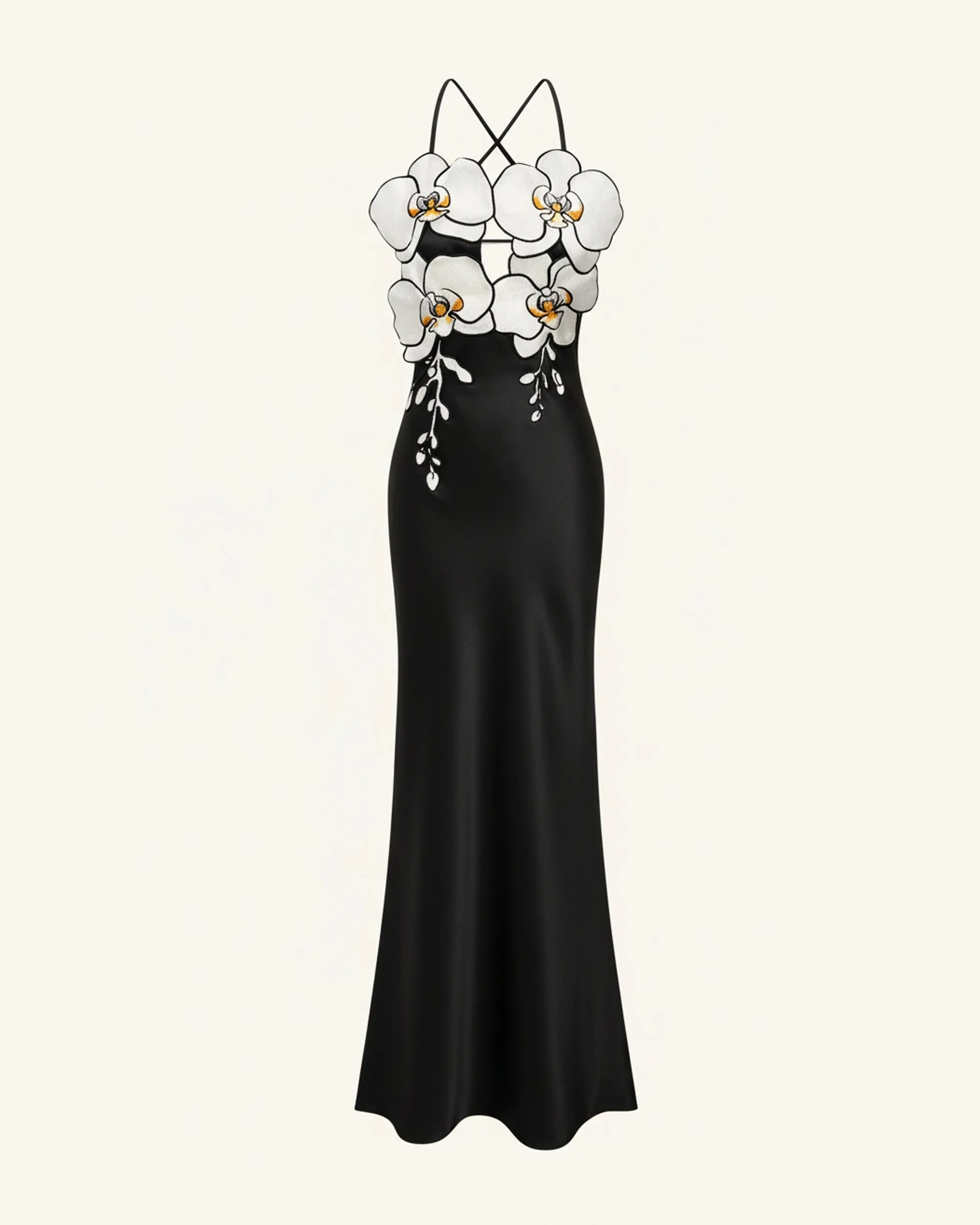 Orchid Embroidered Dress – Black/White sold by JW PEI product image thumbnail 2