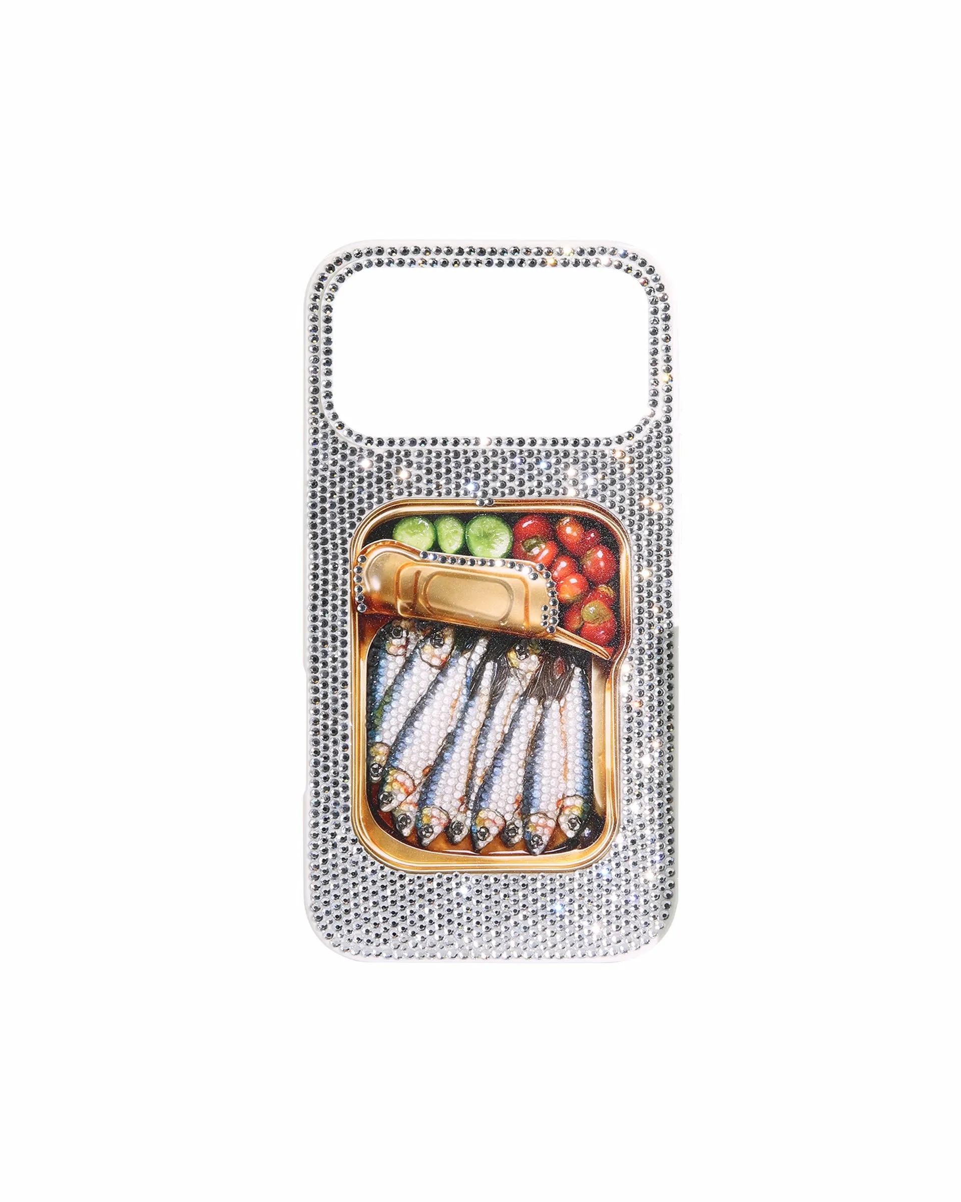 Sardine Can Art Artificial Crystal Phone Case - White sold by JW PEI