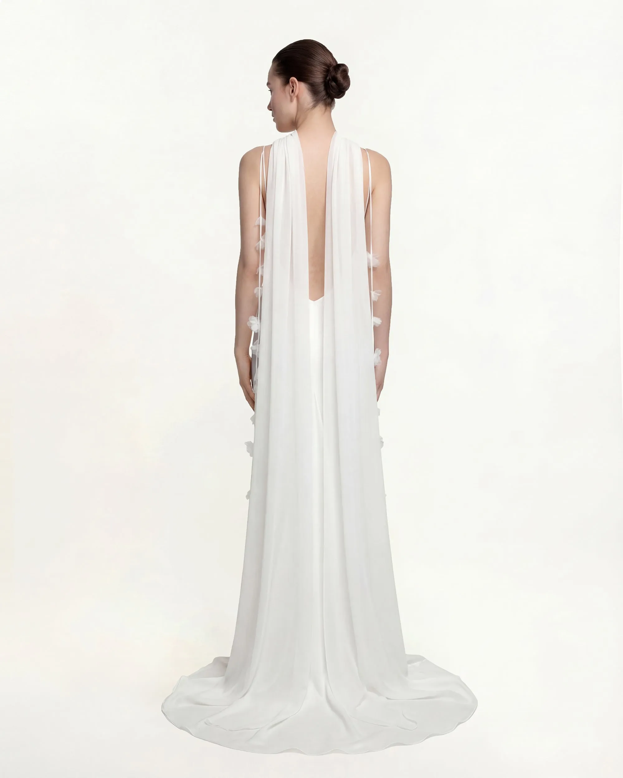 Tulle Cape Shawl - White sold by JW PEI product image thumbnail 2