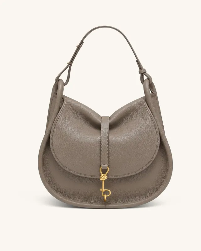 Arla Large Hobo Bag - Taupe made by JW PEI