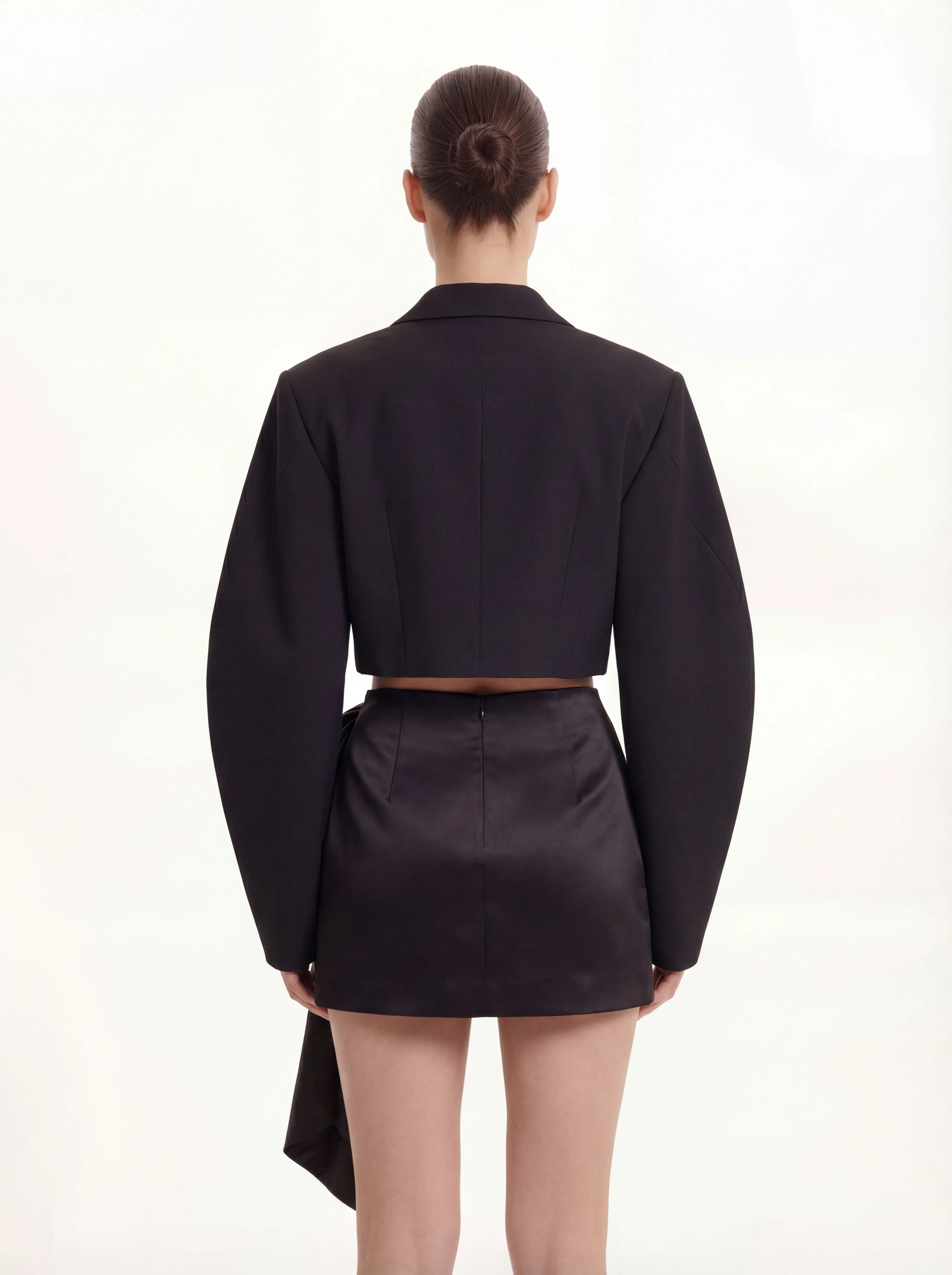 Cascading Bow Mini Skirt - Black sold by JW PEI product image thumbnail 2