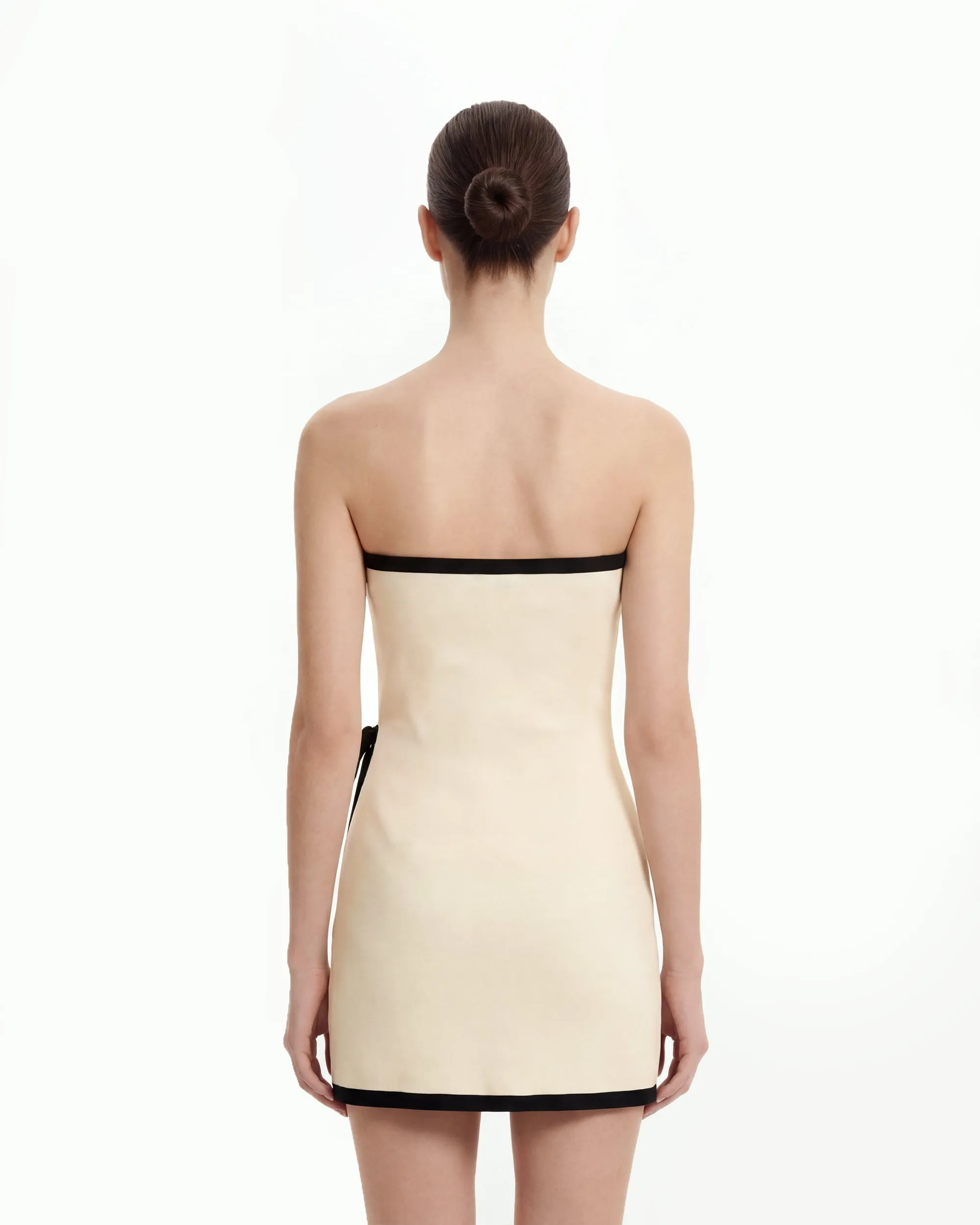 Contrast Trim Wrap Mini Dress - Cream sold by JW PEI product image thumbnail 2