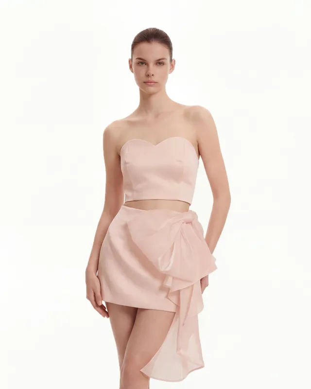 Cascading Bow Mini Skirt - Pink sold by JW PEI